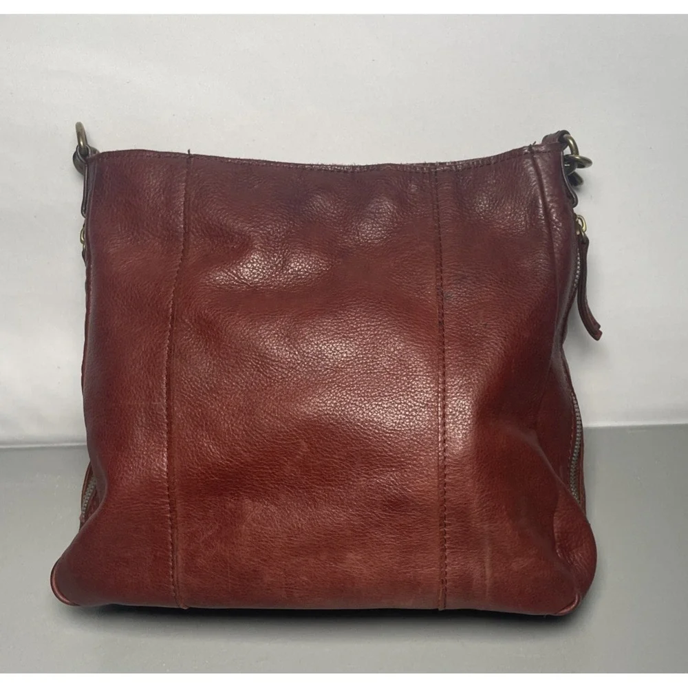 American Leather Co. Burgundy Shoulder Bag
